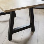 pied de table basse en métal design a noir ptit paris detail table basse salon