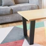 pied de table basse en métal trapeze design noir ptit amsterdam detail table basse salon 2