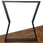 un pied table metal design sablier 71cm