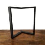 un pied table metal noir M madrid