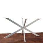 Pied de table en metal modele Naxos en blanc