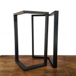 deux pieds table metal noir M madrid xl