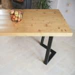 pied de table en métal mixte trapeze m noir alhambra detail salon panier fruit
