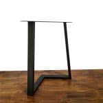 un pied table metal noir alhambra