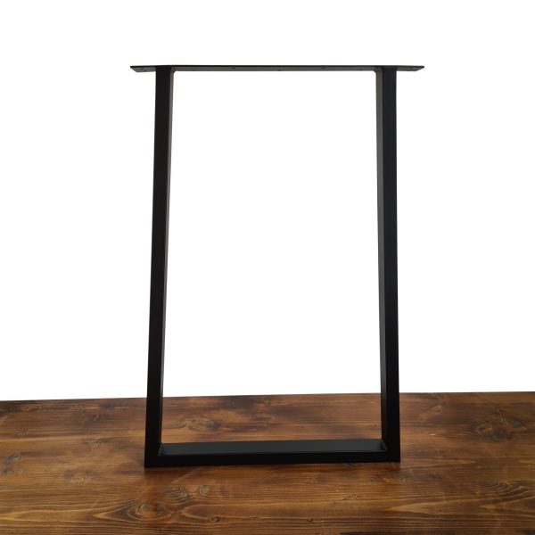 un pied table metal noir trapeze plat stockholm xl