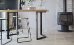 slider pied table haute metal M _salon,