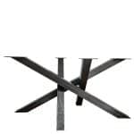 pied de table en metal central naxos acier brut sans support