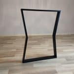 pied de table sablier xl 110cm 90cm noir
