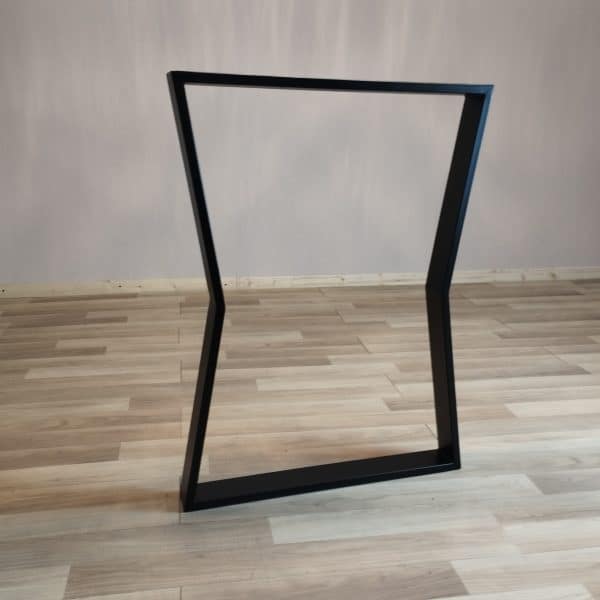 pied de table sablier xl 110cm 90cm noir