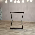 pied de table haute sablier xl 90cm noir
