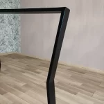 pied de table haute sablier xl 110cm noir coté