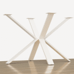 pied de table mikado blanc