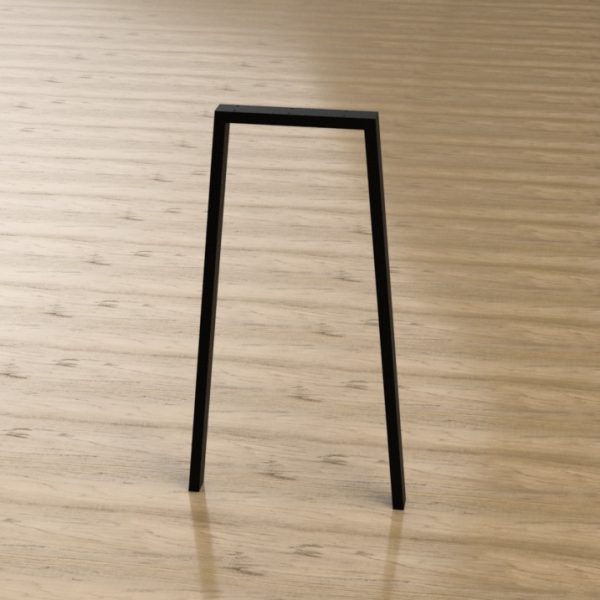 pied de table haute en métal sofia noir
