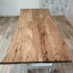plateau de table en teck bois naturel