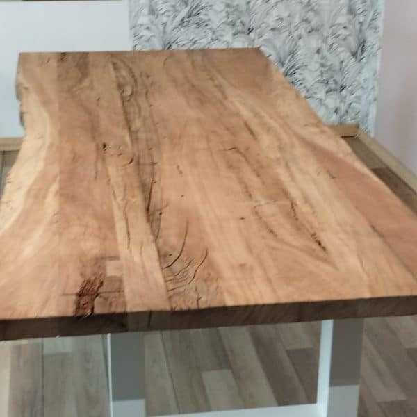 plateau de table en teck bois naturel