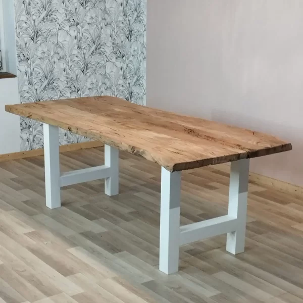 plateau de table en teck bois naturel