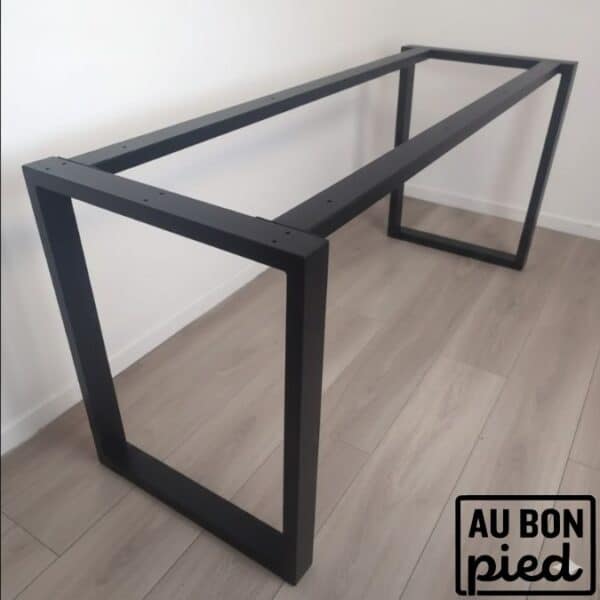 pied de table rectangle central