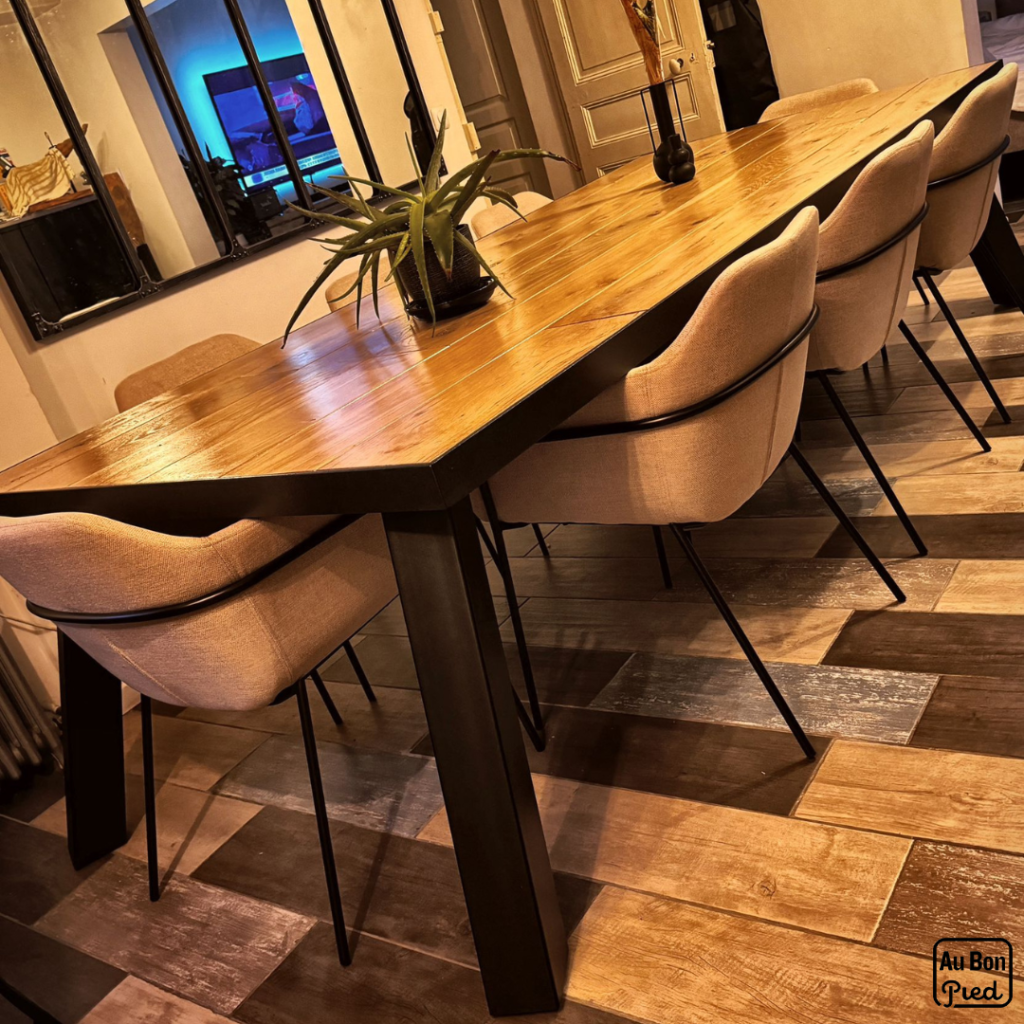 Pieds de table minimaliste - Au bon pied
