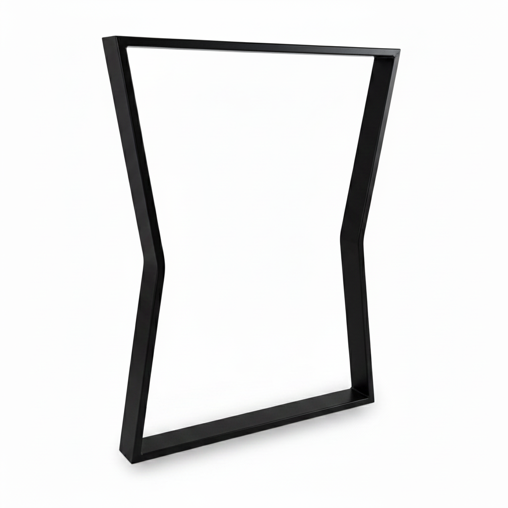 ROME - PIED DE TABLE EN METAL SABLIER - 71CM, couleur Noir mat fine texture, hauteur , largeur 60 cm ROME - PIED DE TABLE EN METAL SABLIER - 71CM, couleur Noir mat fine texture, hauteur , largeur 60 cm